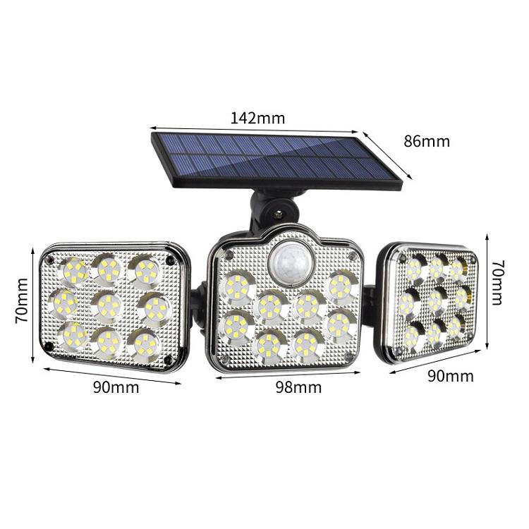 COYOLED KD-ML21070703 IP65 Waterproof Solar Wall Lamp with PIR Motion Sensor - Outdoor Garden Light